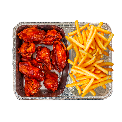 KŘIDÉLKA HOT WINGS - Pikantní křidélka + Hranolky - HOT WINGS - Pikantní křidélka + Hranolky — objednej online, dovezeme až k vám domů!
